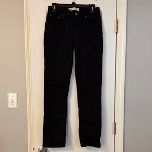 Levi’s Boy’s Black 511 Slim Straight Leg Pants Slacks